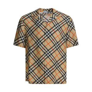 Burberry Oversized Silk Shirt Tag Size XL Men
